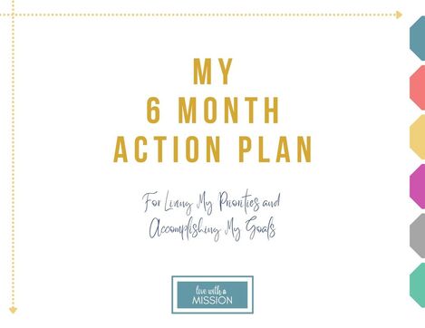 The 6 Month Action Plan Free Workbook